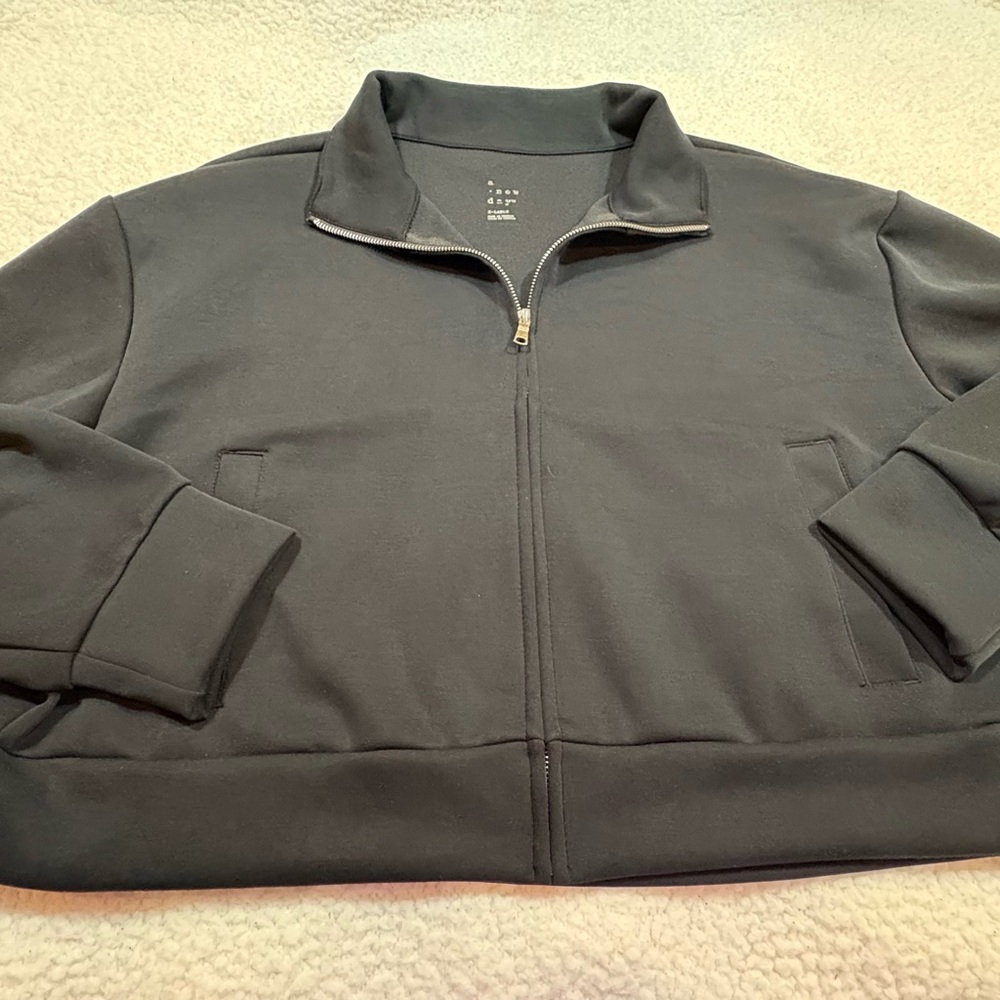 A New Day |  Zip-Up Sweatshirt | BLACK | XL